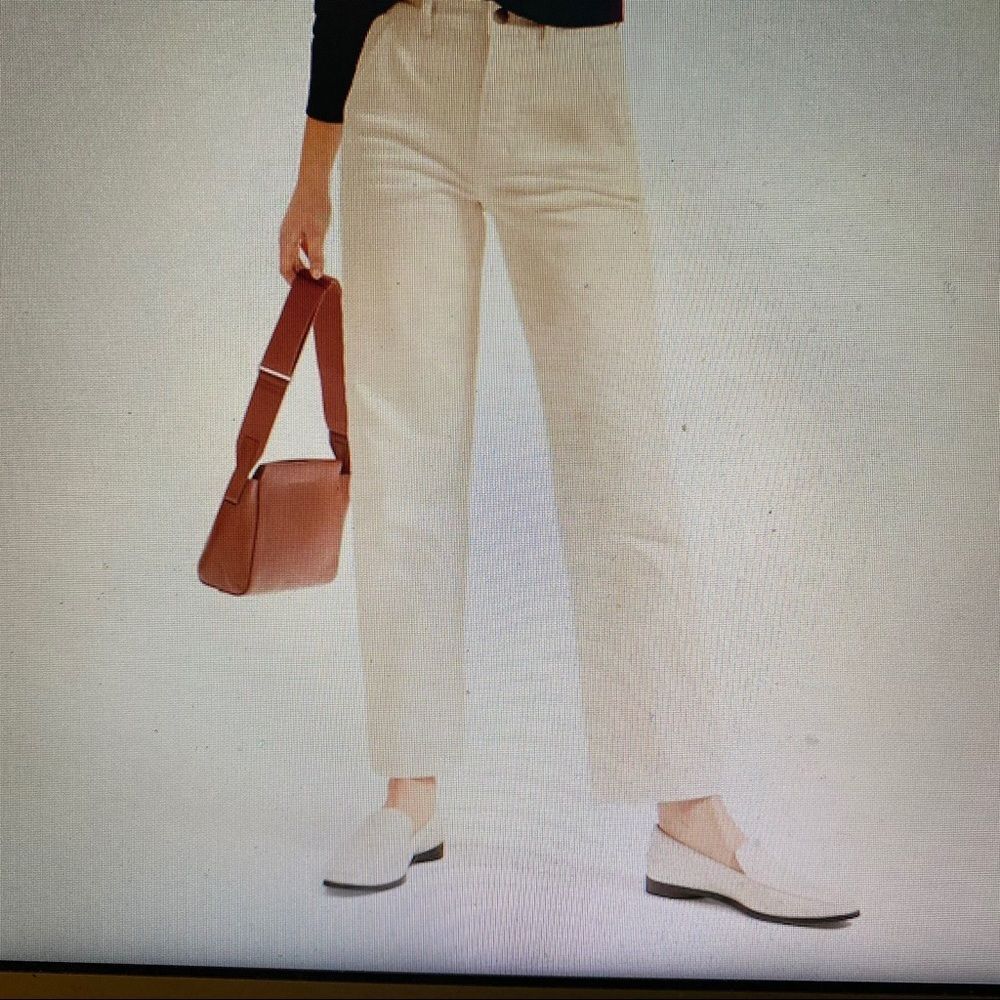 LIZSPORT Dress Slacks VTG 90s Ivory Career Office Siren Coastal Lined 16